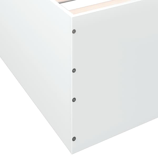vidaXL Sengeramme hvit 120x200 cm konstruert tre