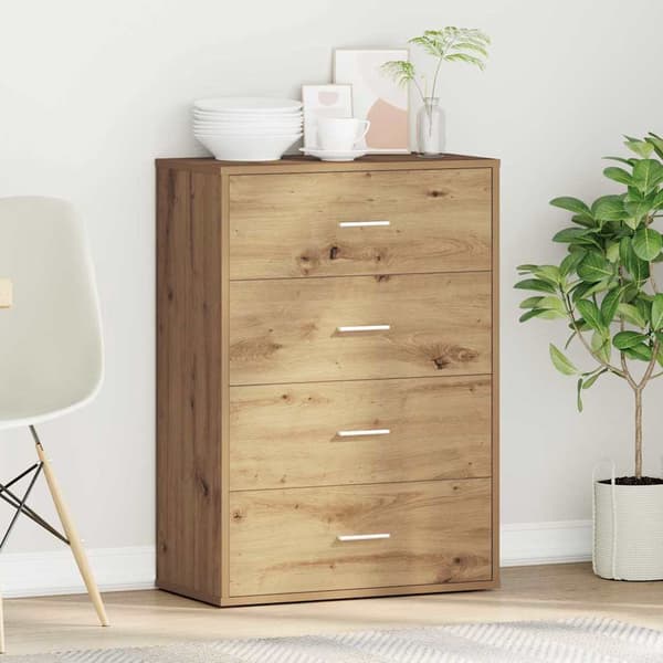 vidaXL Serviesskap Artisan Eik 60 x 31 x 84 cm Konstruert tre