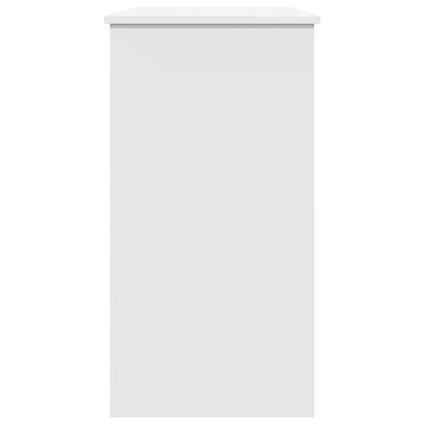 vidaXL Skrivebord hvit 80x40x75 cm sponplate