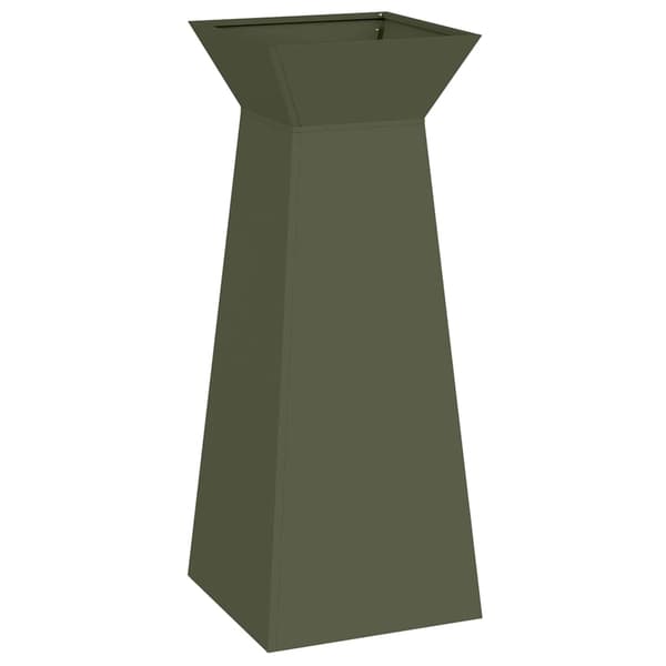 vidaXL Søyleplanter 2 pcs Olivengrønn 40 x 40 x 100 cm