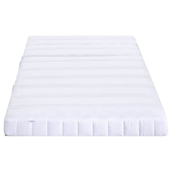 vidaXL Skummadrass Vit 80 x 200 cm tyg