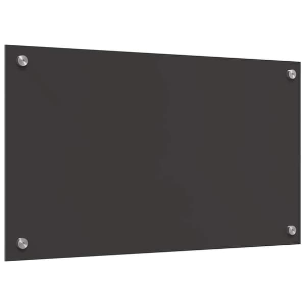 vidaXL Köksstänkskydd 2 st Mörkgrå 70 x 40 cm härdat glas