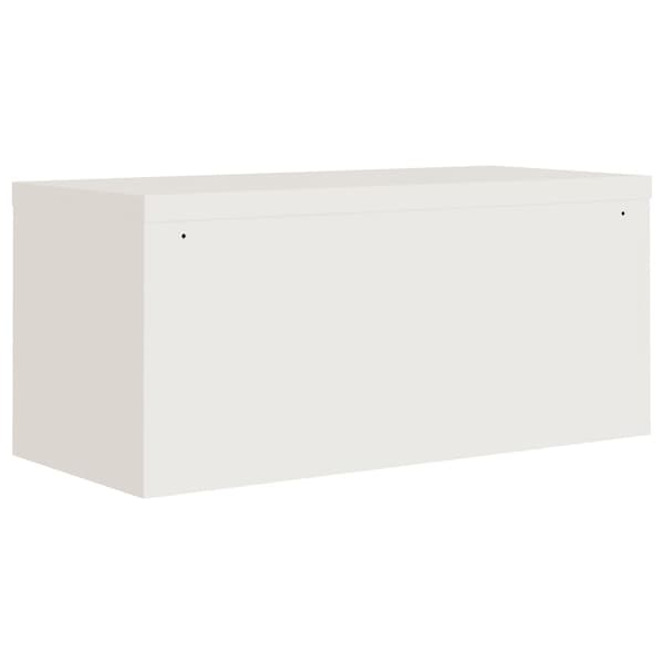 vidaXL Dokumentskåp vit 90x40x240 cm stål