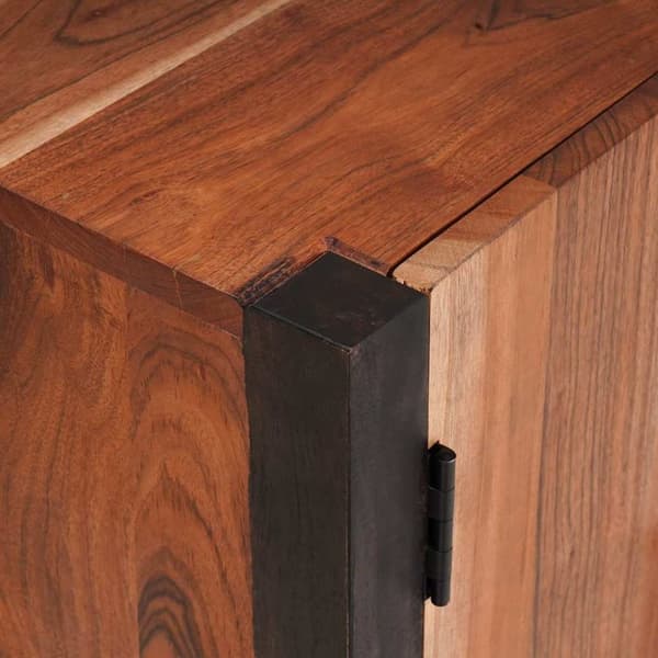 vidaXL Serviesskap 3 pcs Brun 55 x 30 x 75 cm Solid akasietre