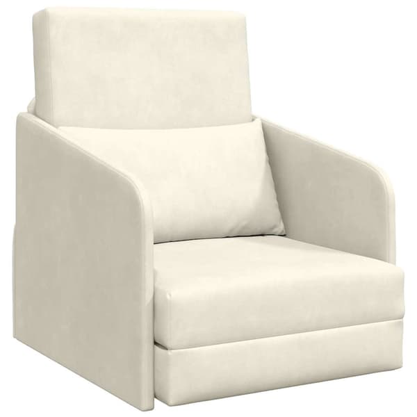 vidaXL Soffsäng Kräm 65 x 80 x 83 cm Sammet
