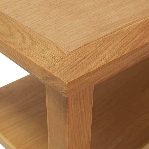 vidaXL Sofabord 90x45x40 cm heltre eik change2