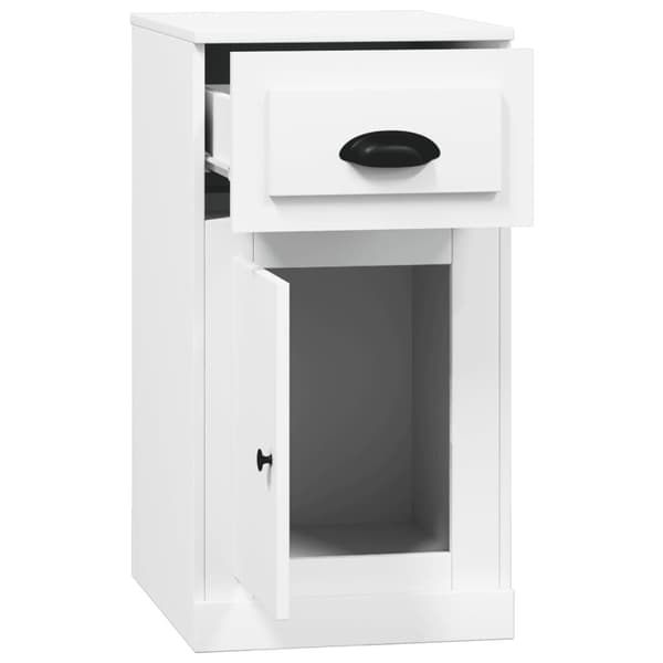 vidaXL Sidoskåp vit 40x50x75 cm konstruerat trä