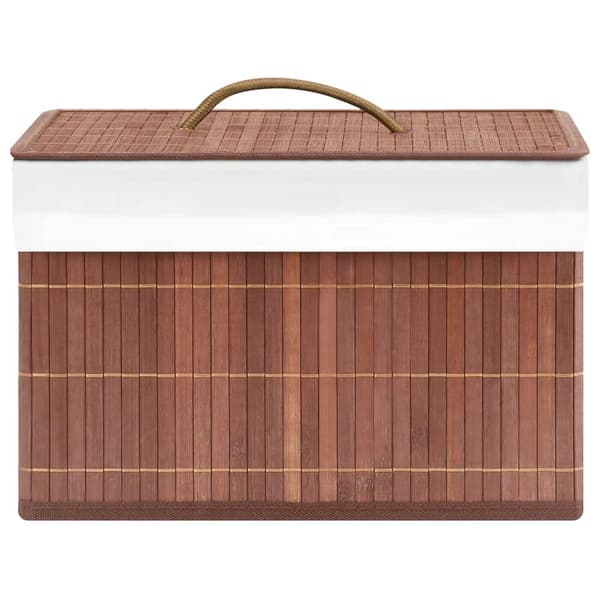 vidaXL Förvaringslådor bambu 4 st brun