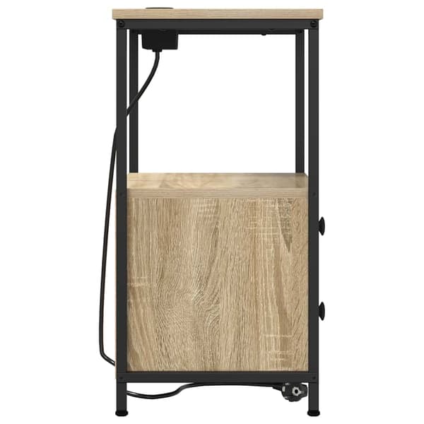 vidaXL Nattbordskap 2 pcs Sonoma eik 40 x 31 x 60 cm Konstruert tre