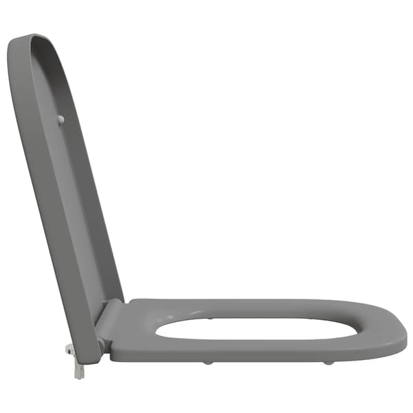 vidaXL Toalettsete Grå 47,5 x 35 x 3,6 cm Duroplast