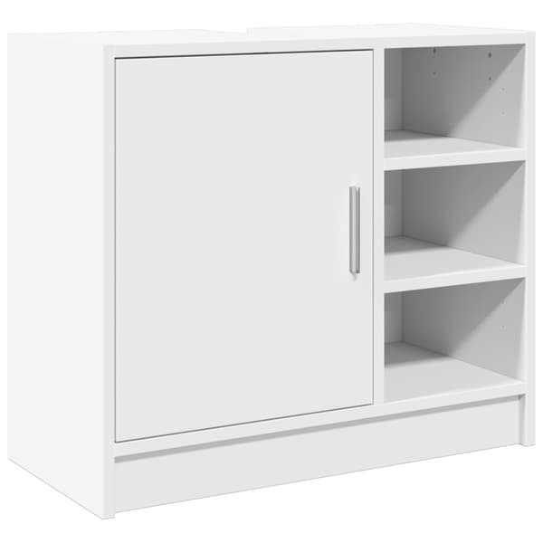 vidaXL Servantskap hvit 63x29x55 cm konstruert tre