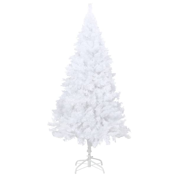 vidaXL Plastgran med tjocka grenar vit 150 cm PVC