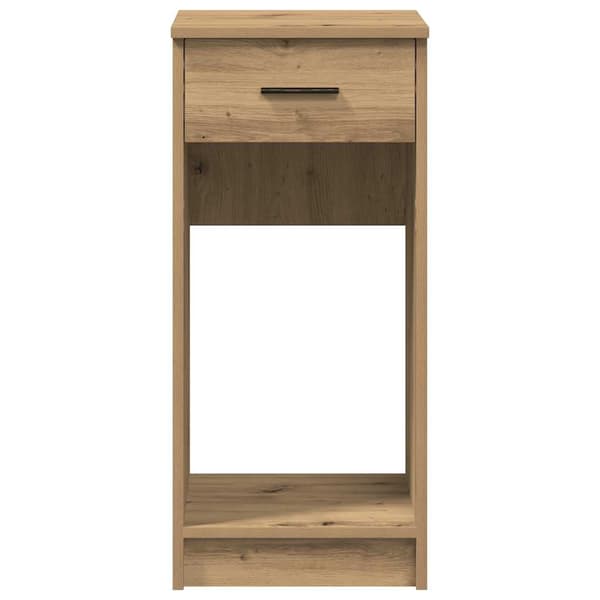 vidaXL Datatårnstativ med skuff artisan eik 35x45x77 cm