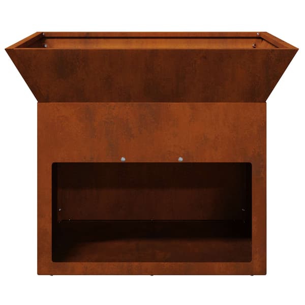 vidaXL Bålplass Rusten 50 x 50 x 40 cm Cortenstål