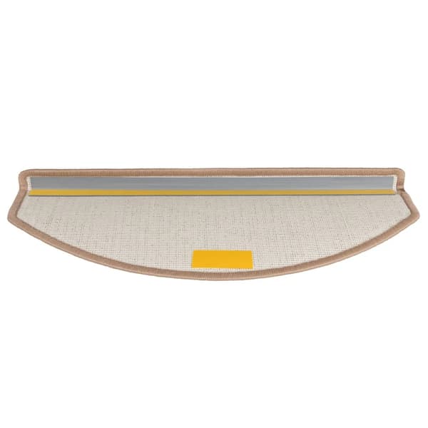 vidaXL Trappstegsmattor 10 st 65x24x4 cm ljusbrun