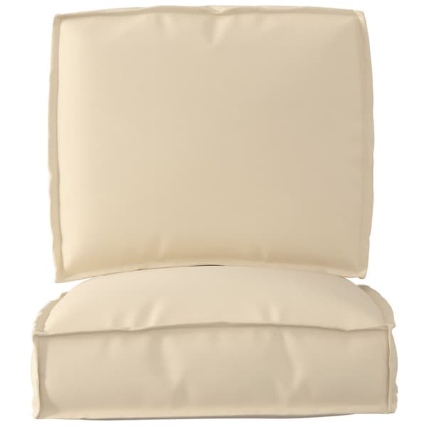 vidaXL Pallkuddset 2 pcs Beige Oxford Tyg