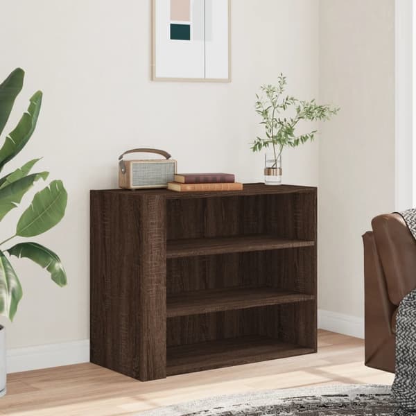 vidaXL Veggskap brun eik 75x35x60 cm konstruert tre