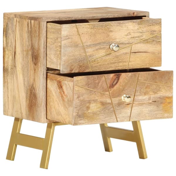 vidaXL Nattbord 40x30x50 cm heltre mango