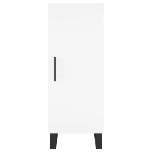 vidaXL Highboard hvit 34,5x34x180 cm konstruert tre
