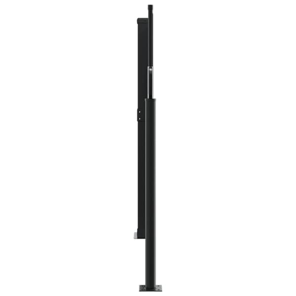 vidaXL Infällbar sidomarkis gräddvit 120x1000 cm