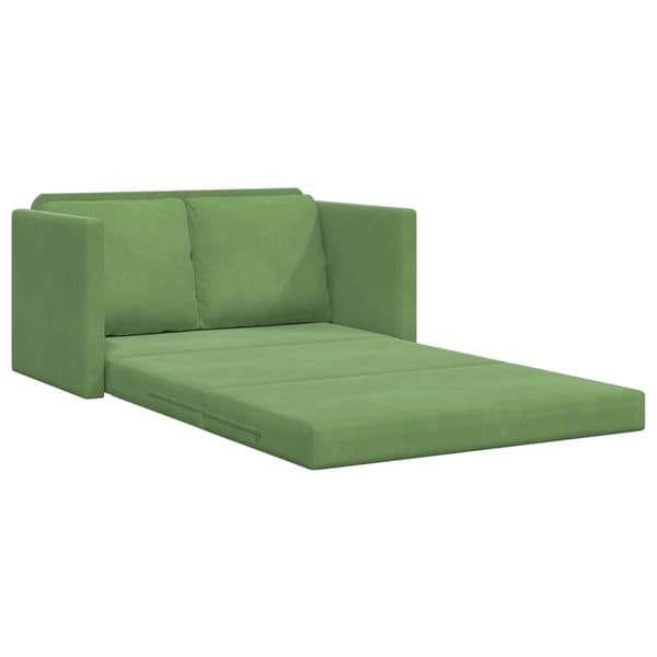 vidaXL Soffsäng Ljusgrön 204 x 122 x 60 cm Sammet