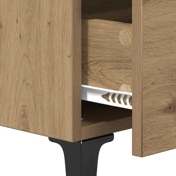 vidaXL Sengeskap 2 pcs Artisan Eik 40 x 35 x 47,5 cm Konstruert tre