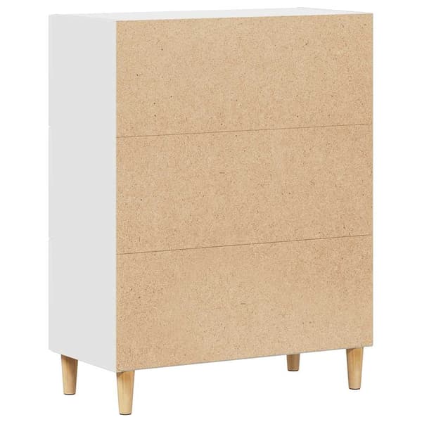 vidaXL Skjenk hvit 69,5x34x90 cm konstruert tre
