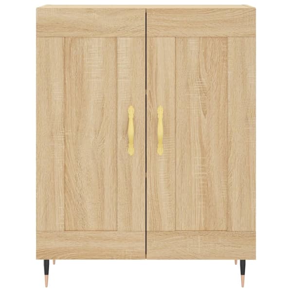 vidaXL Highboard sonoma eik 69,5x34x180 cm konstruert tre