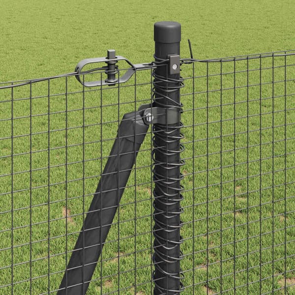 vidaXL Gjerde med innlegg. Grå 1.2 x 25 m Stål