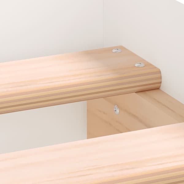 vidaXL Sengeramme hvit 100x200 cm konstruert tre