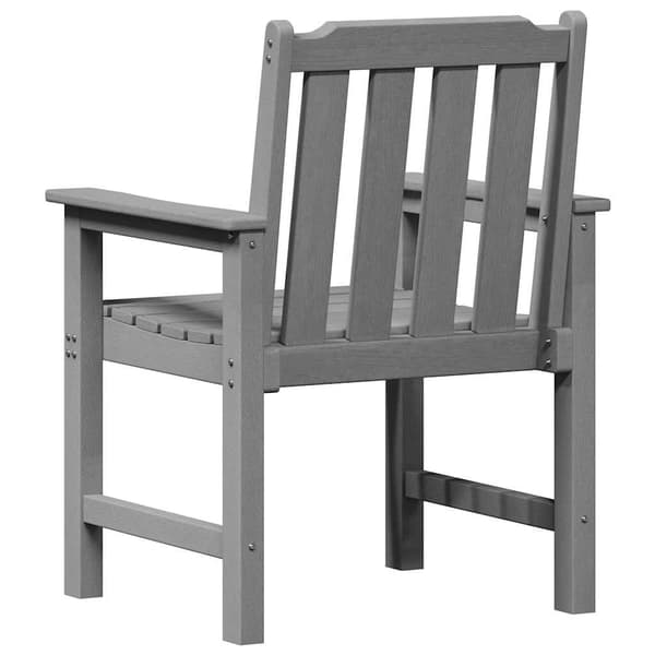 vidaXL Trädgård Stol 6 pcs Ljusgrå 65.5 x 59 x 88 cm polyeten