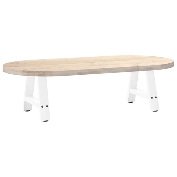 vidaXL Soffbordsben A-formade 2 st vit 30x(30-31) cm stål
