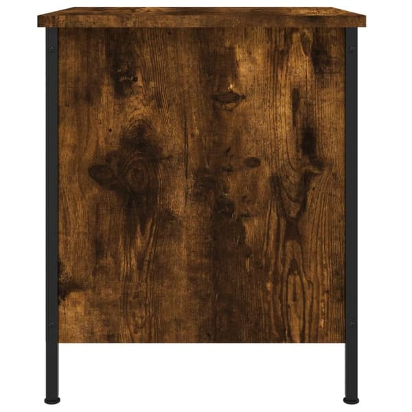 vidaXL Nattbord røkt eik 40x42x50 cm konstruert tre