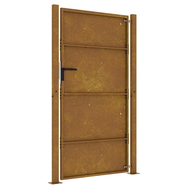 vidaXL Hageport 105x205 cm cortenstål