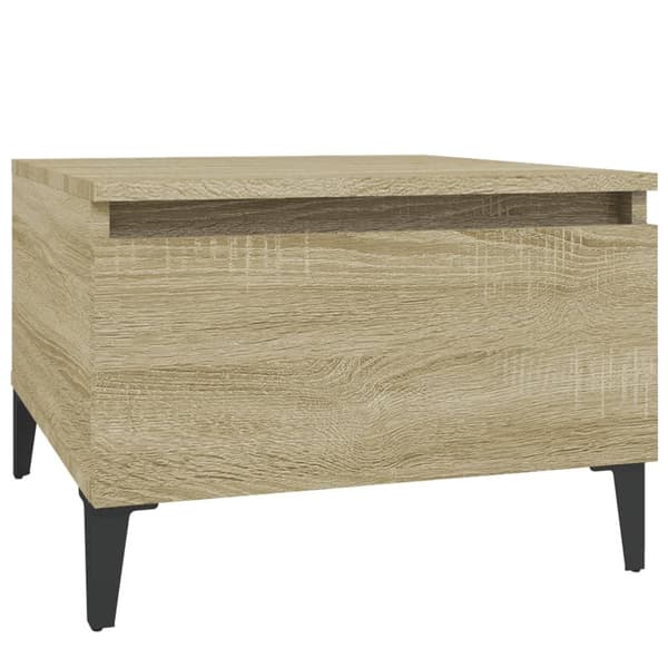 vidaXL Sidebord sonoma eik 50x46x35 cm konstruert tre