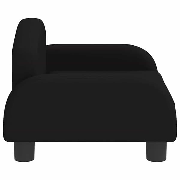 vidaXL Barnsoffa svart 50x40x30 cm tyg