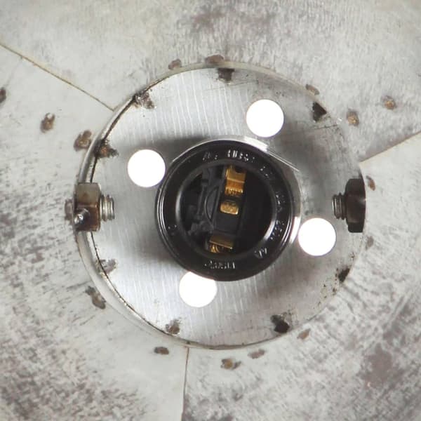 vidaXL Industriell vegglampe sølv 65x25 cm E27