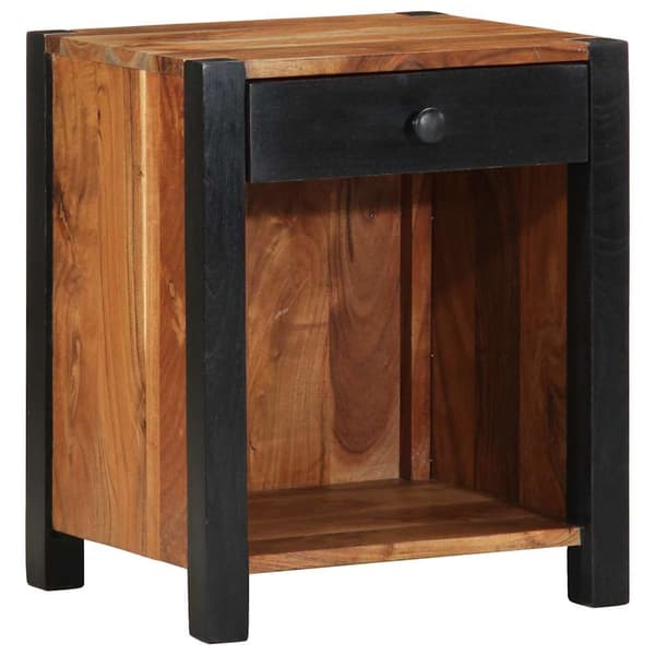 vidaXL Nattbordskap Brun 40 x 35 x 50 cm Solid akasietre