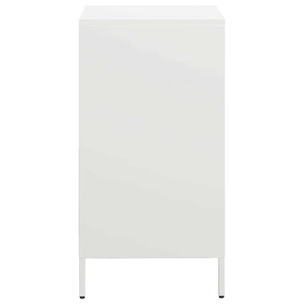 vidaXL Skänk vit 35x39x73,5 cm kallvalsat stål