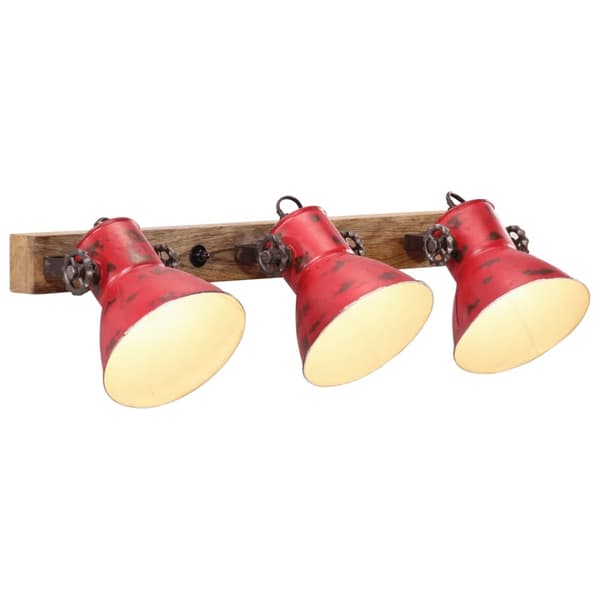 vidaXL Vegglampe 25 W mørkerød 65x25 cm E27
