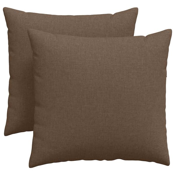 vidaXL Soffkuddar 2 st Brun 45 x 45 cm tyg