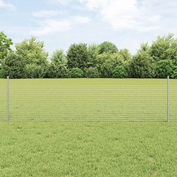 vidaXL Gjerde med innlegg. sølv 0.5 x 100 m Stål