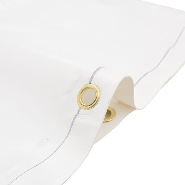 vidaXL Presenning vit Ø 2,8 m 650 g/m²