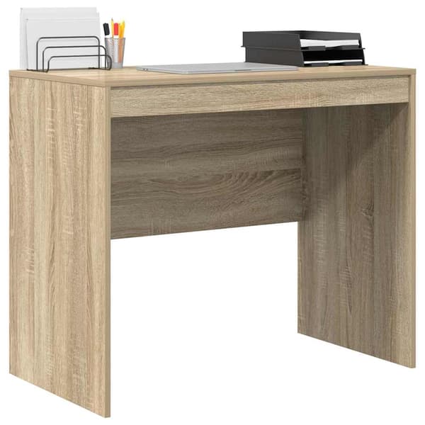 vidaXL Skrivebord Sonoma eik 90 x 50 x 76 cm