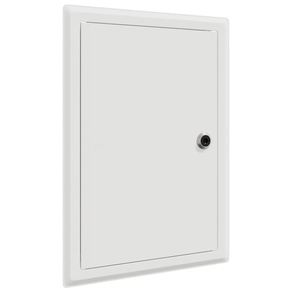 vidaXL Åtkomstpanel Vit 33 x 23 x 3 cm Stål