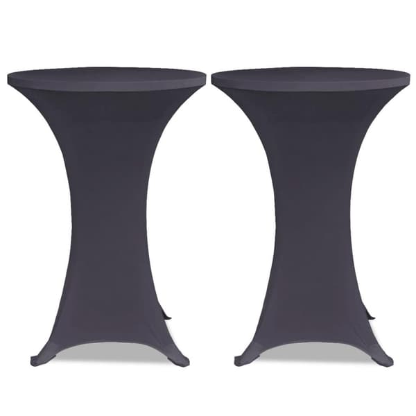 vidaXL Elastisk Bordduk 2 stk 70 cm Antrasitt