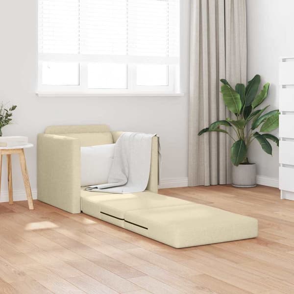 vidaXL Soffsäng 60cm Kräm tyg