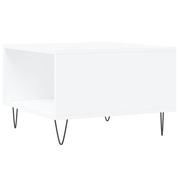 vidaXL Soffbord vit 55x55x36,5 cm konstruerat trä