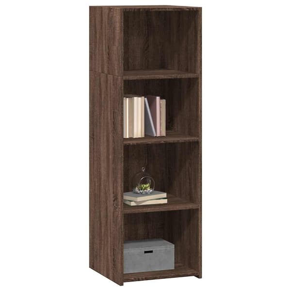 vidaXL Hylle brun eik 40x41x124 cm konstruert tre