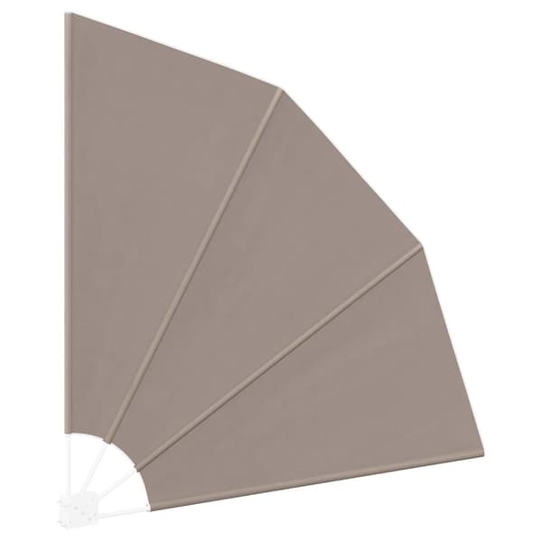 vidaXL Balkong privat skjerm Gråbrun 140 x 140 cm Polyester